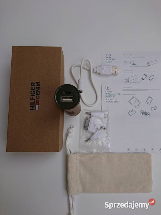Powerbank HD Hilfiger Denim z końcówkami mazowieckie