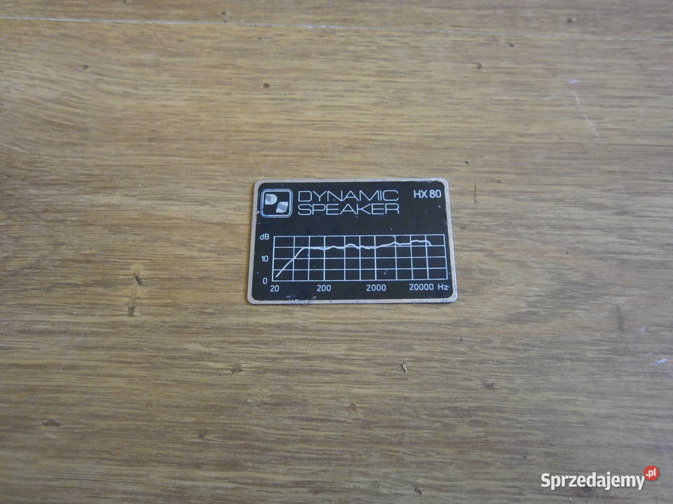 TONSIL DYNAMIC SPEKAER HX 80 tabliczka Łódź