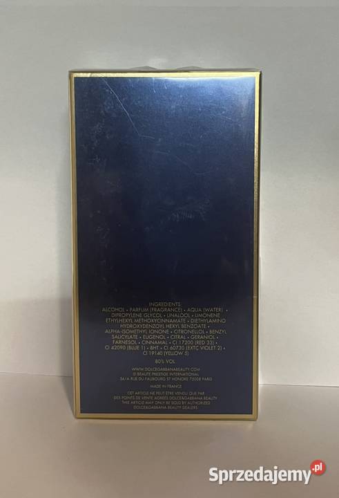 Dolce Gabbana K Eau de Toilette 100 ml Dolce & Gabbana wielkopolskie sprzedam