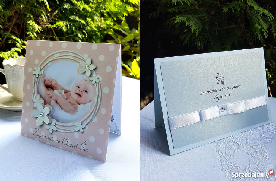 zaproszenia na ślub komunia chrzest Bochnia