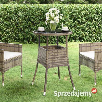 vidaXL Stolik ogrodowy 60x75 szkło hartowane i Warszawa