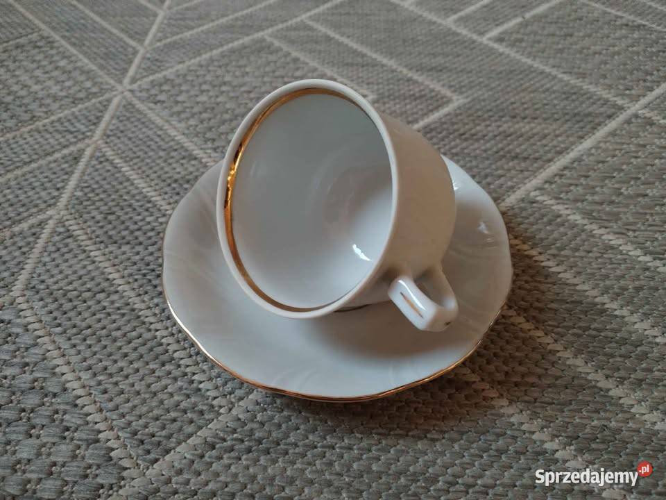 Filiżanka ze spodkiem Porcelana Warszawa