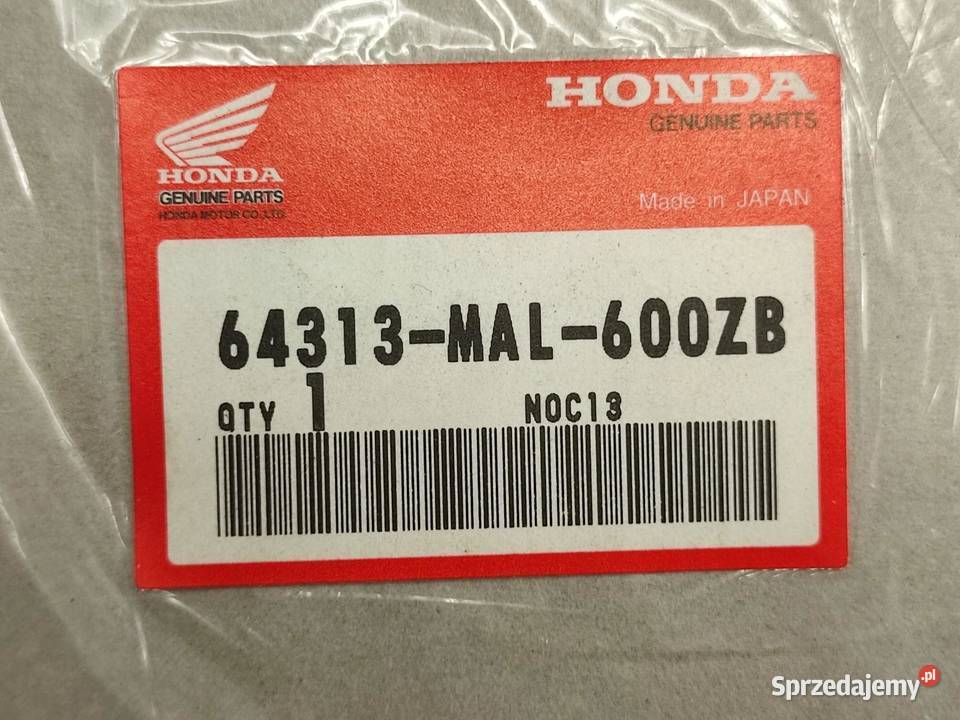 NAKLEJKA PRAWY BOCZEK HONDA CBR600F HURRICANE Części samochodowe lubelskie