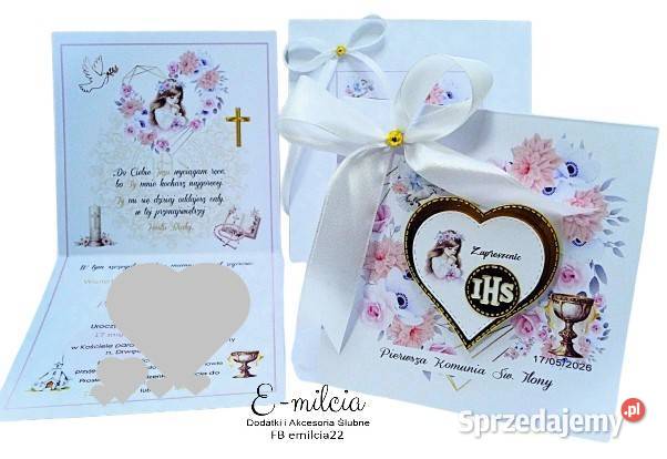 ZAPROSZENIA 3D SPERSONALIZOWANE z OZDOBIONĄ Pozostałe Zielona Góra sprzedam