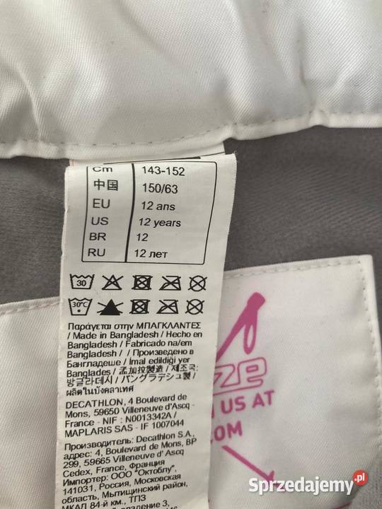 Spodnie narciarskie Tychy sprzedam