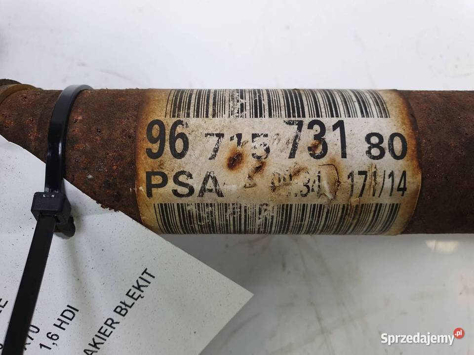 PÓŁOŚ LEWA PRZÓD CITROEN C ELYSEE 9671573180 sprzedam