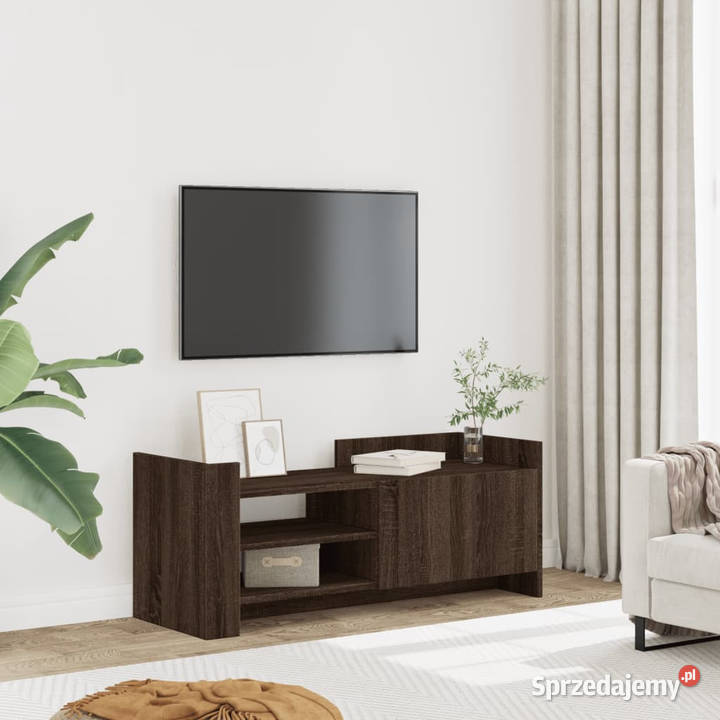 Szafka pod telewizor brązowy dąb 100x35x40 mazowieckie Warszawa