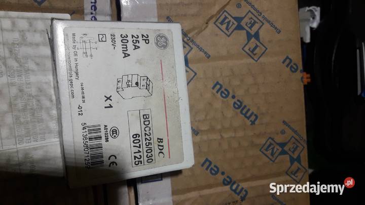 Sprzedam wyłączniki różnicowoprądowe 25 40 A