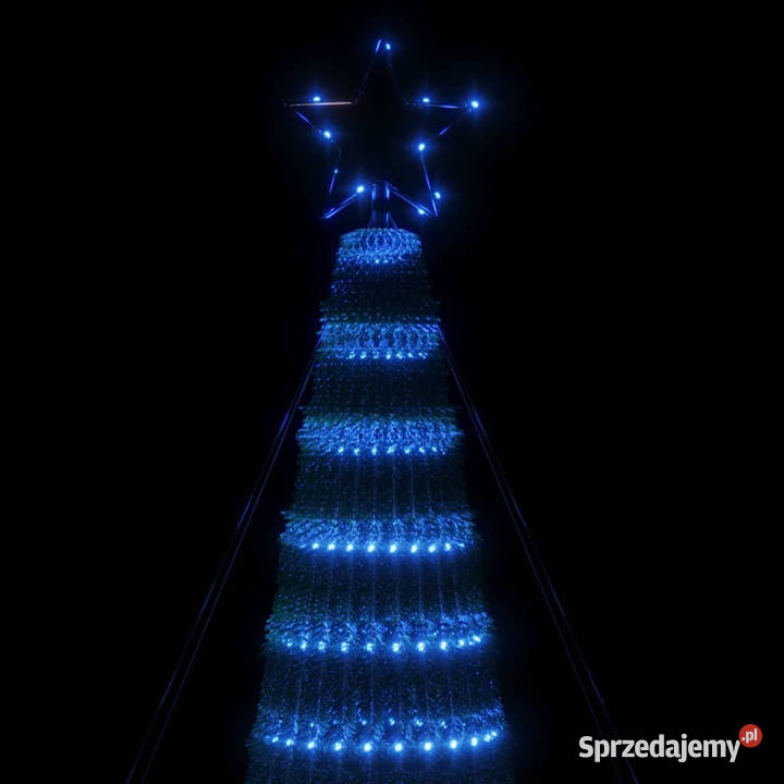 Stożkowa choinka z lampek 688 niebieskich LED Warszawa sprzedam