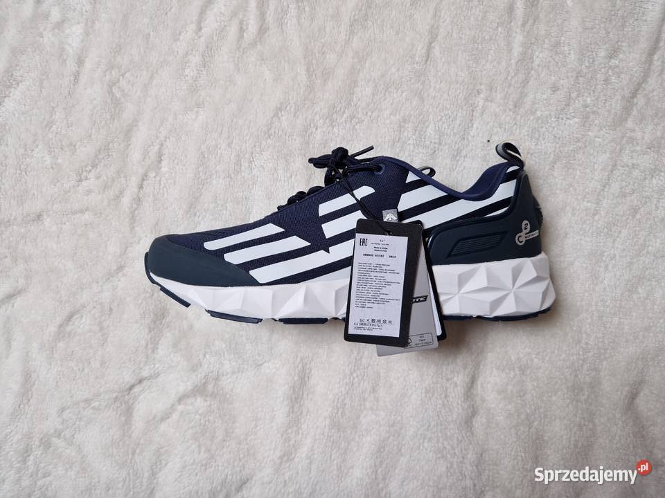 Nowe granatowe buty sportowe Sneakersy EA7 Sportowe Bibice