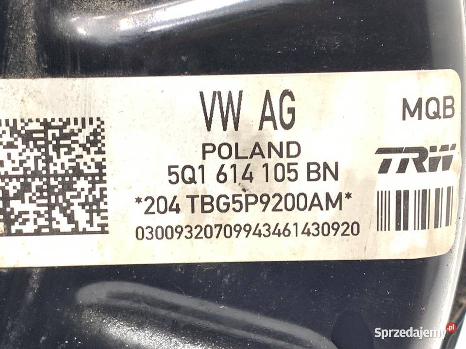 SERWO HAMULCOWE VW GOLF VII 5Q1614105BN osobowe Wspomaganie hamulca
