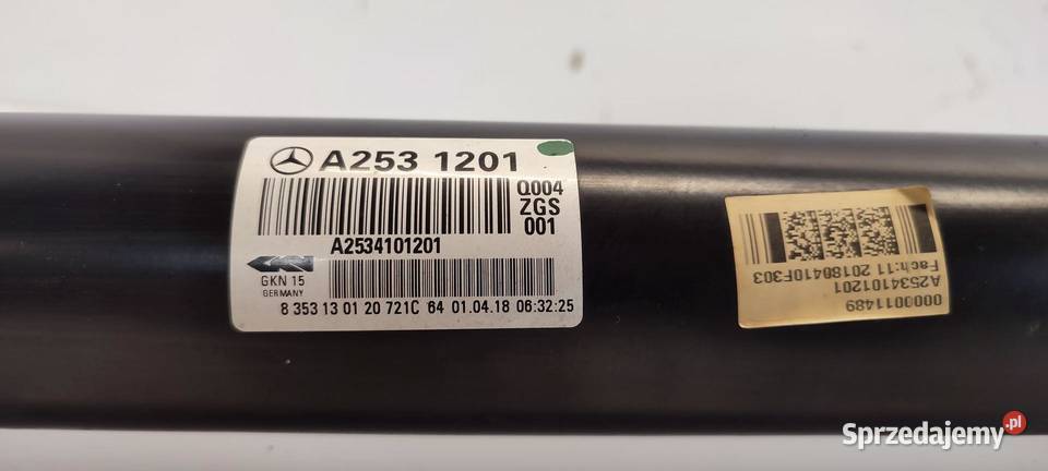 MERCEDES GLC W253 SUV WAŁ NAPĘDOWY A2534101201