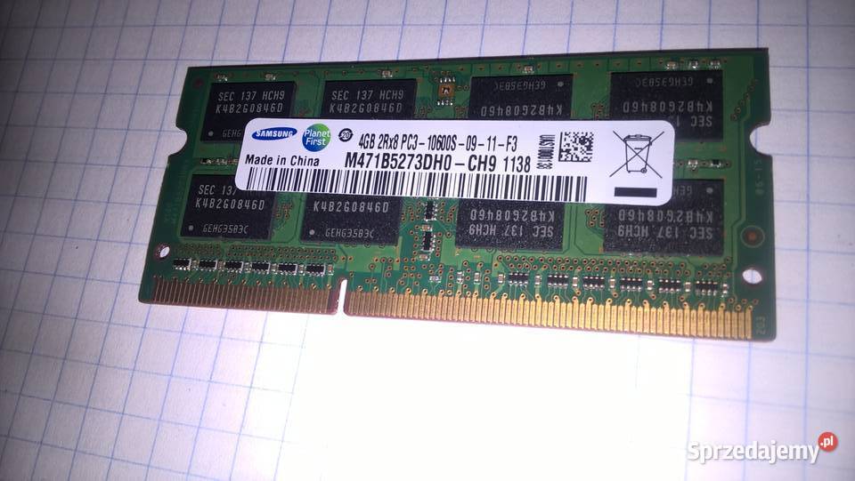 Pamięć do laptopa DDR3 SODIMM Samsung 4GB Części i akcesoria Kraków sprzedam