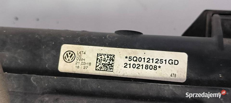 PAS PRZEDNI CHŁODNICE SKODA OCTAVIA III osobowe