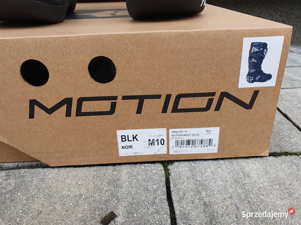 Buty motocrossenduro FOX MOTION BLACK 10 Buty motocyklowe Wilkowice