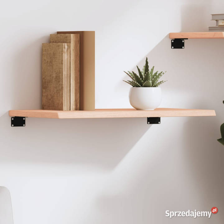 Półka 60x30x2 surowe lite drewno dębowe WM363524 Warszawa
