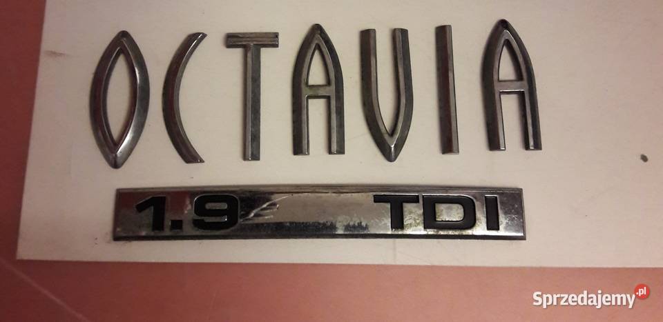 SKODA OCTAVIA napis emblemat ORYGINALNE Łódź