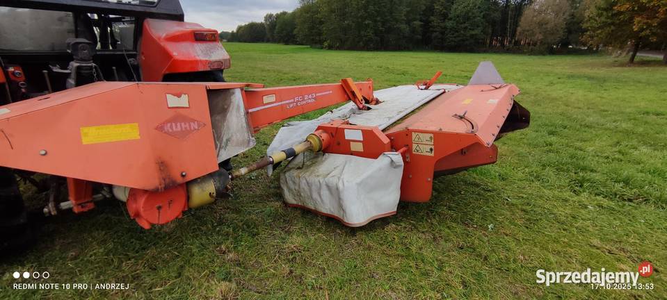 Kosiarka dyskowa Kuhn FC 243 Lift Control z nieuszkodzony mazowieckie Kolno sprzedam