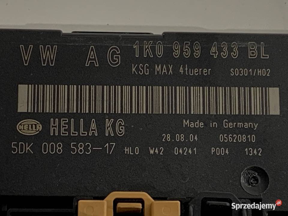 MODUŁ KOMFORTU VW GOLF V 1K0959433BL Hatchback