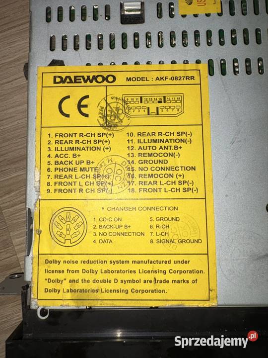 Radio DAEWOO AKF0827RR Łomża