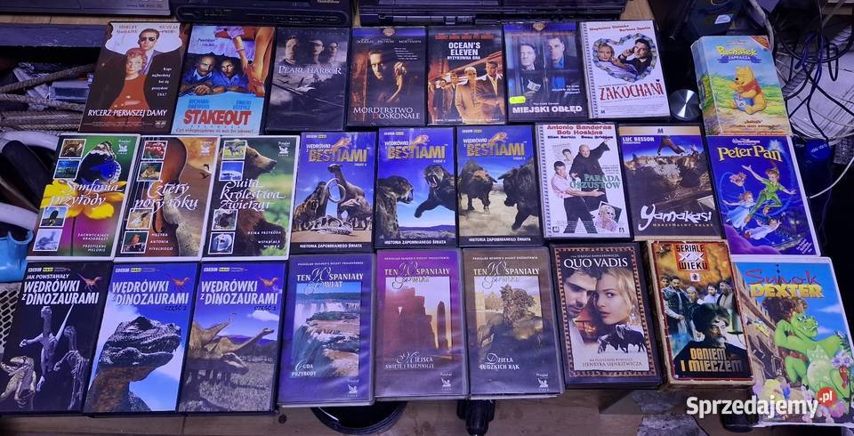 Kasety VHS z filmami orginalner Płyty i kasety sprzedam