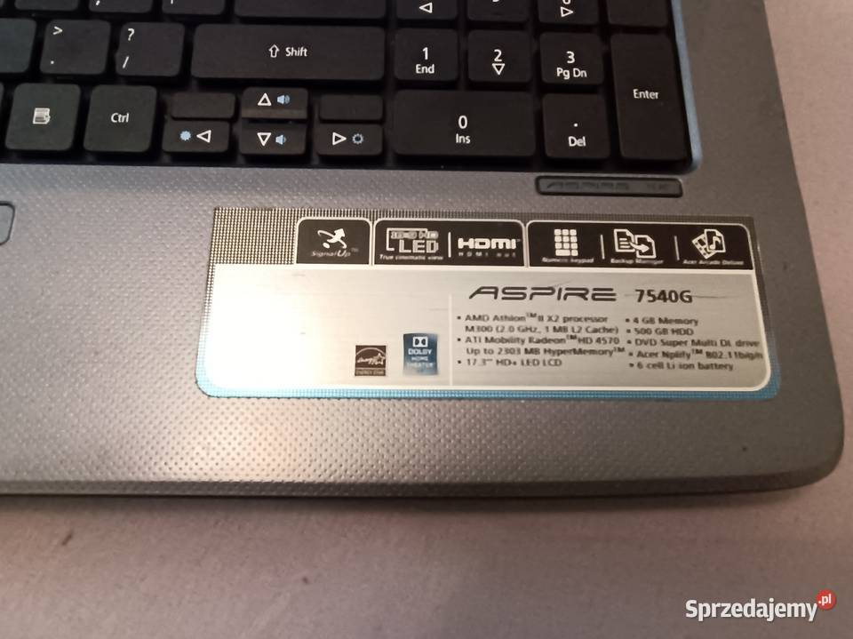 Laptop Acer 17 małopolskie Chocznia