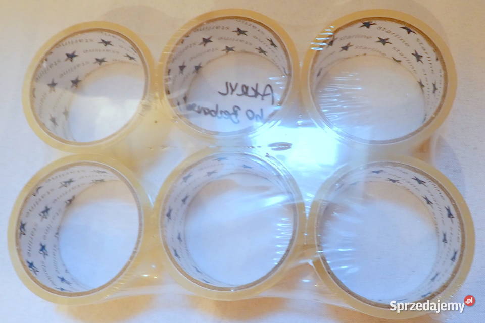 Taśma klejąca pakowa bezbarwna 40m Mocny Siewierz sprzedam