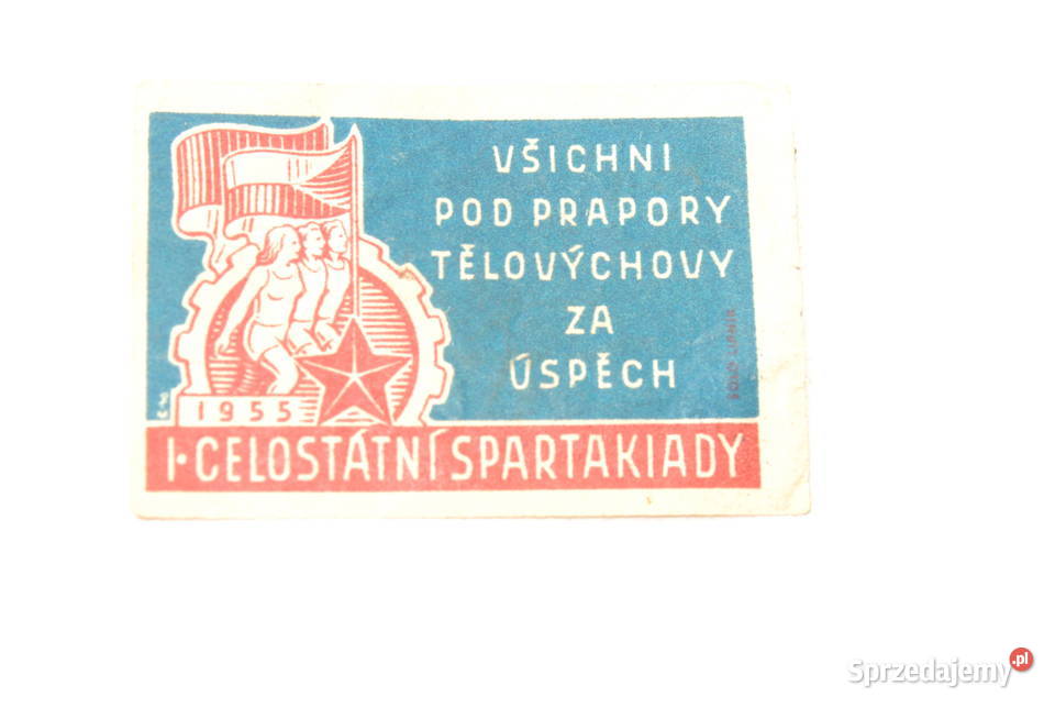 Stara etykieta zapałczana Czechosłowacja unikat Cieszyn