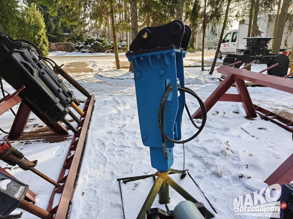 Młot hydrauliczny Krupp do koparki Mocowanie Osprzęt roboczy Ostrowiec Świętokrzyski