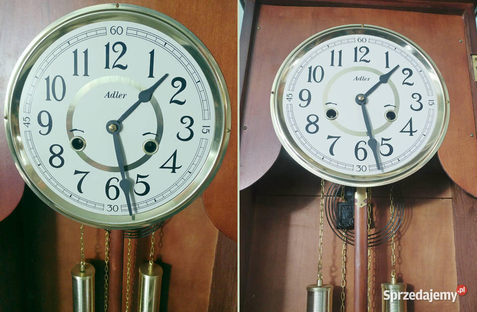 Zegar Adler retro mechaniczny nakręcany z dolnośląskie Wrocław