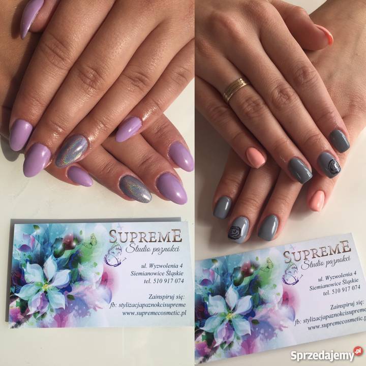 Stylizacja paznokci manicure klasyczny hybrydowy Siemianowice Śląskie