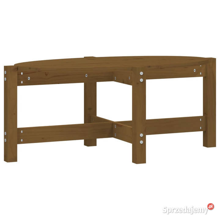 Stolik kawowy miodowy brąz 87x48x35 lite drewno Warszawa