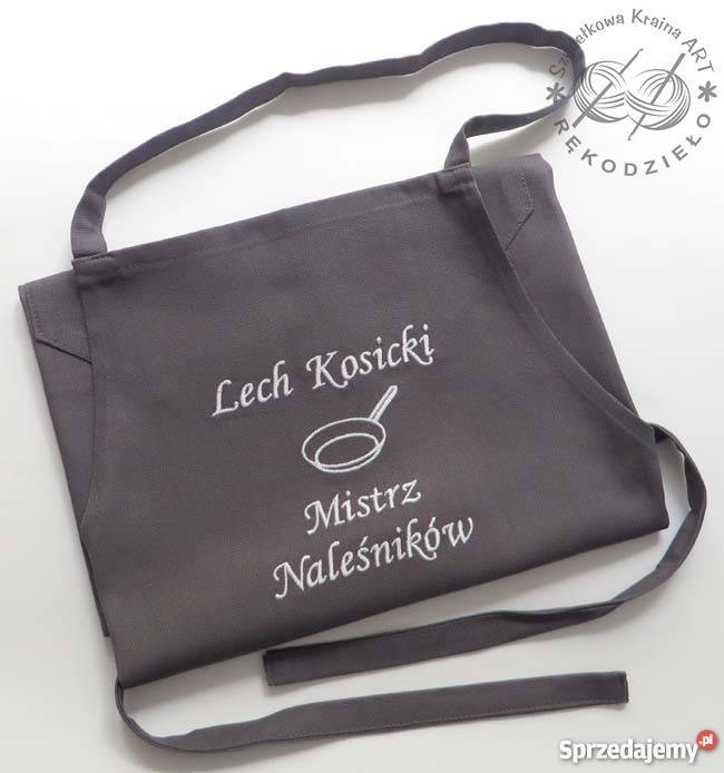 Fartuch z HAFTEM imieniem PREZENT na DZIEŃ BABCI