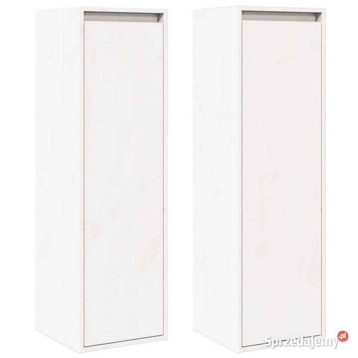 Szafki ścienne 2 białe 30x30x100 drewno sosnowe mazowieckie Warszawa