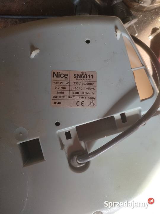 Napęd Nice spin sn6011 mazowieckie Warszawa