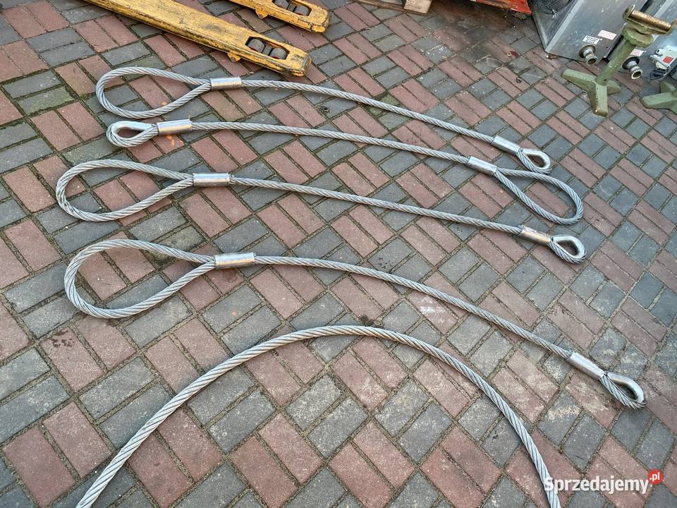 Lina Stalowa z Pętlą Zawiesie Linowe 7000 8000 Nowy Tomyśl sprzedam