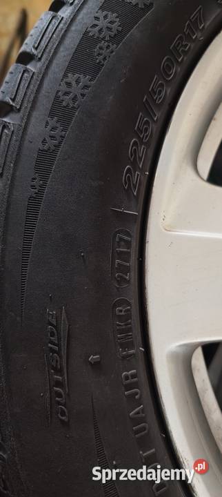 Komplet kół Audi VW Seat Skoda 17 Brzeg