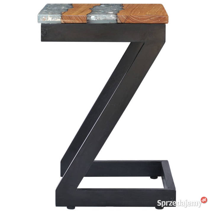 Stolik kawowy 30x30x50 lite drewno tekowe i