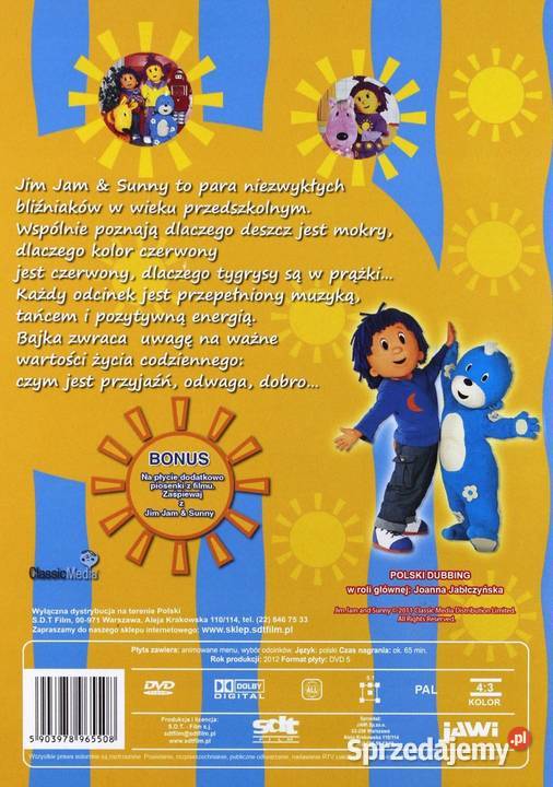 JIM JAM SUNNY KSZTAŁTY