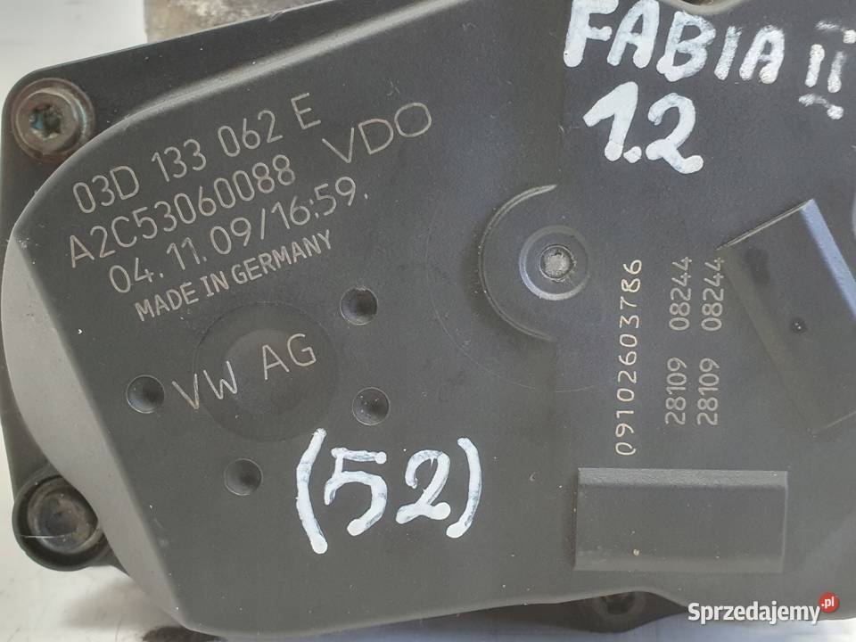 VW Polo IV Skoda Fabia II 12 6V PRZEPUSTNICA sprzedam