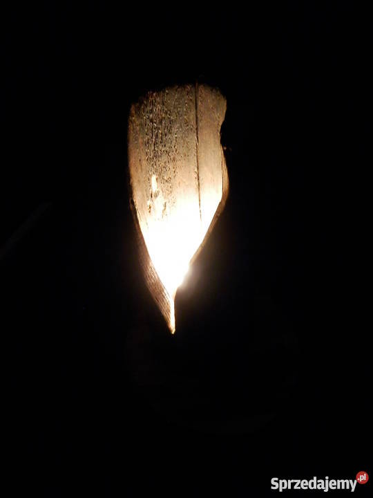 Lampa drewniana ręcznie wykonana jedyna taka Szczecinek