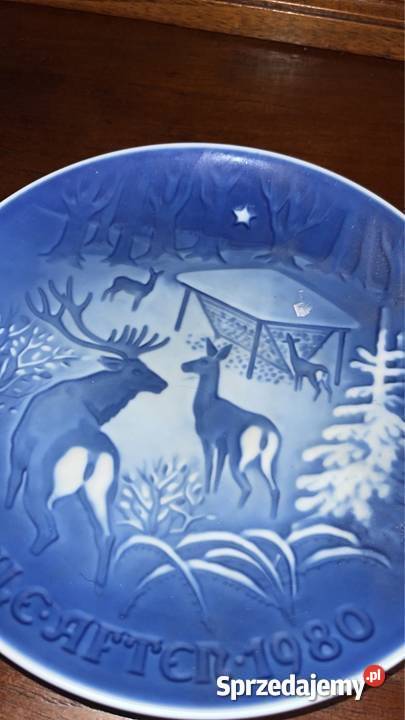 Talerz świąteczny Copenhagen Syg BING GRONDAHL Porcelana i szkło Gdańsk