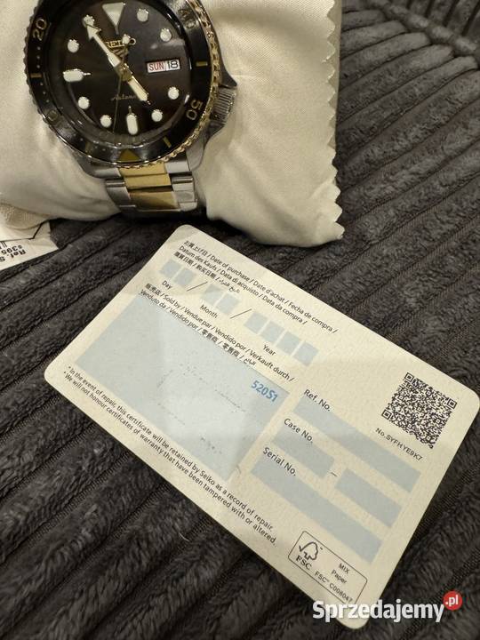 Seiko zegarek automatyczny Zegarki i Biżuteria Strzebielino