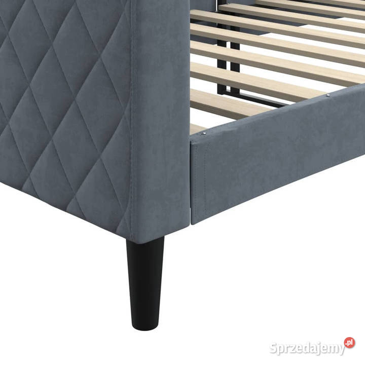 Sofa z funkcją spania ciemnoszara aksamitna Warszawa sprzedam