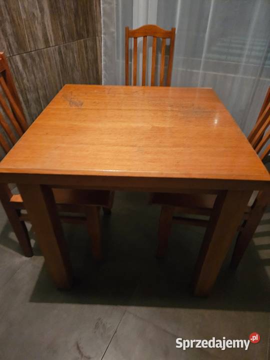 Stół drewniany 95 x 95 Pszczyna sprzedam