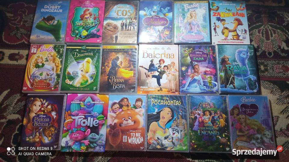 22 filmy DVD bajki Disneya wszystko sprzedam