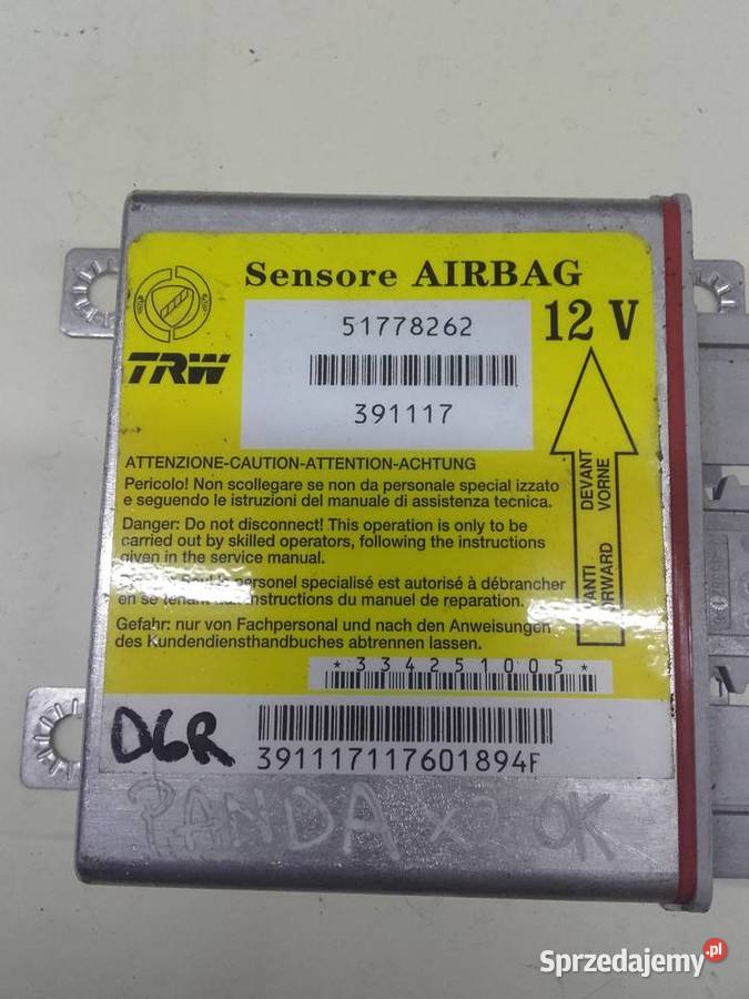 Fiat Panda II sensor airbag moduł poduszek sprzedam