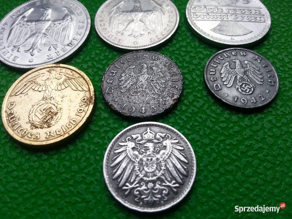 Monety Niemieckie Reich Marki Pfennig