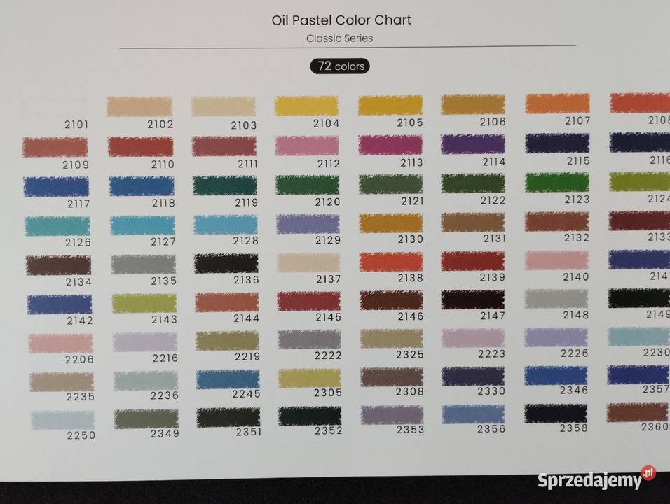 Pastele olejne 72 miękkie duży zestaw Pozostałe