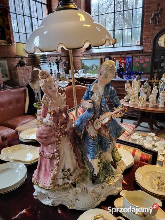 Ogromna lampa porcelanowa śląskie Rybnik sprzedam